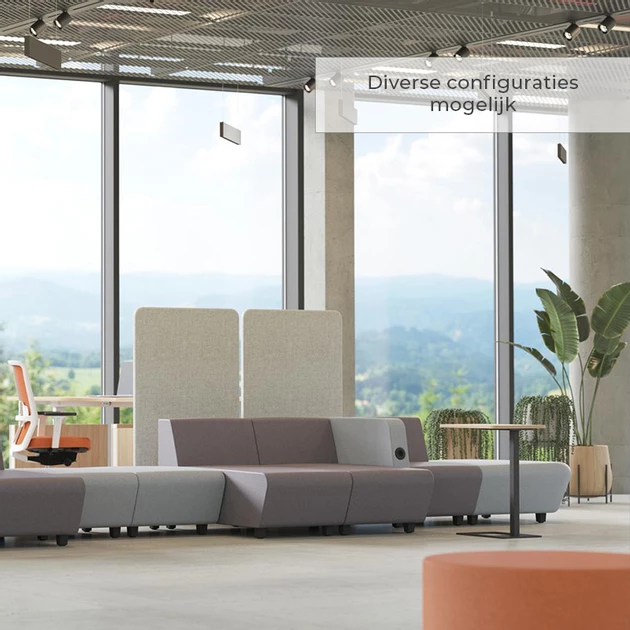 Weggelaten Ik denk dat ik ziek ben voorbeeld Loungebank Softrock Straight - Officetopper.com