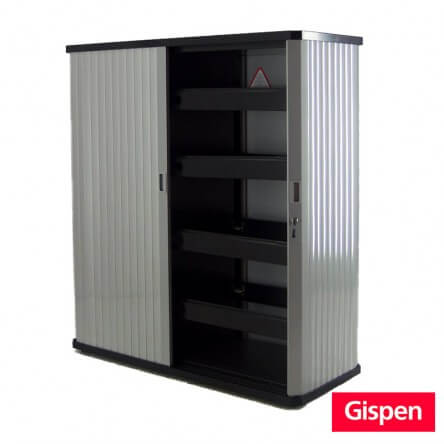 Gispen octa design archiefkast Roldeurkast van Gispen type Octa Officetopper