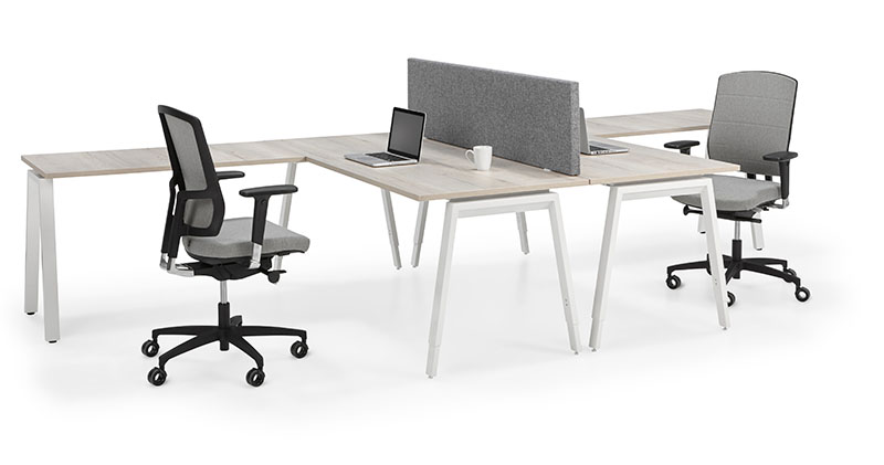 Kantoor inrichten met hoekbureaus