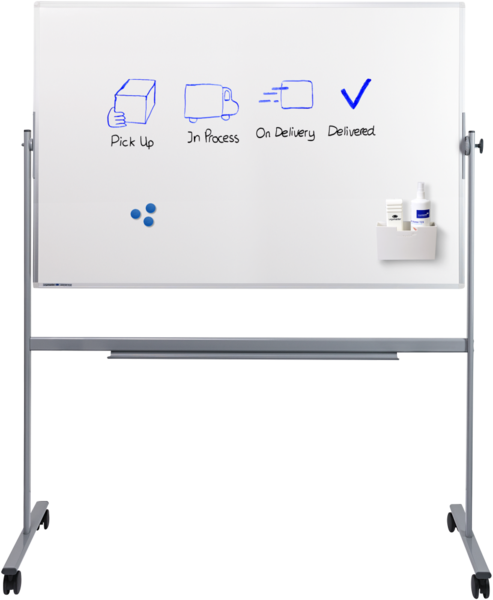 Verrijdbaar kantelbaar whiteboard