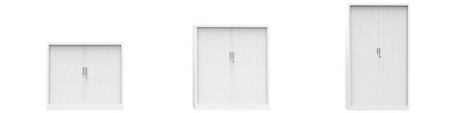 80cm brede roldeurkasten in verschillende hoogtes