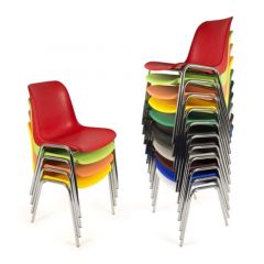 Kantinestoelen kunststof zitting Officetopper.com