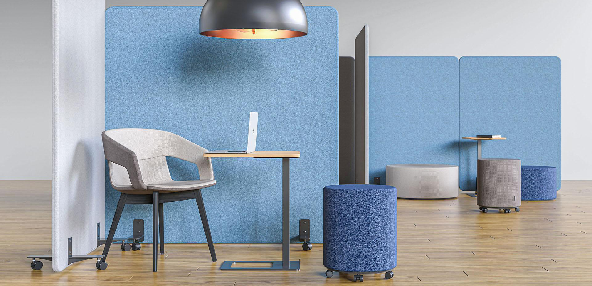 Akoestische verrijdbare scheidingswanden voor kantoor