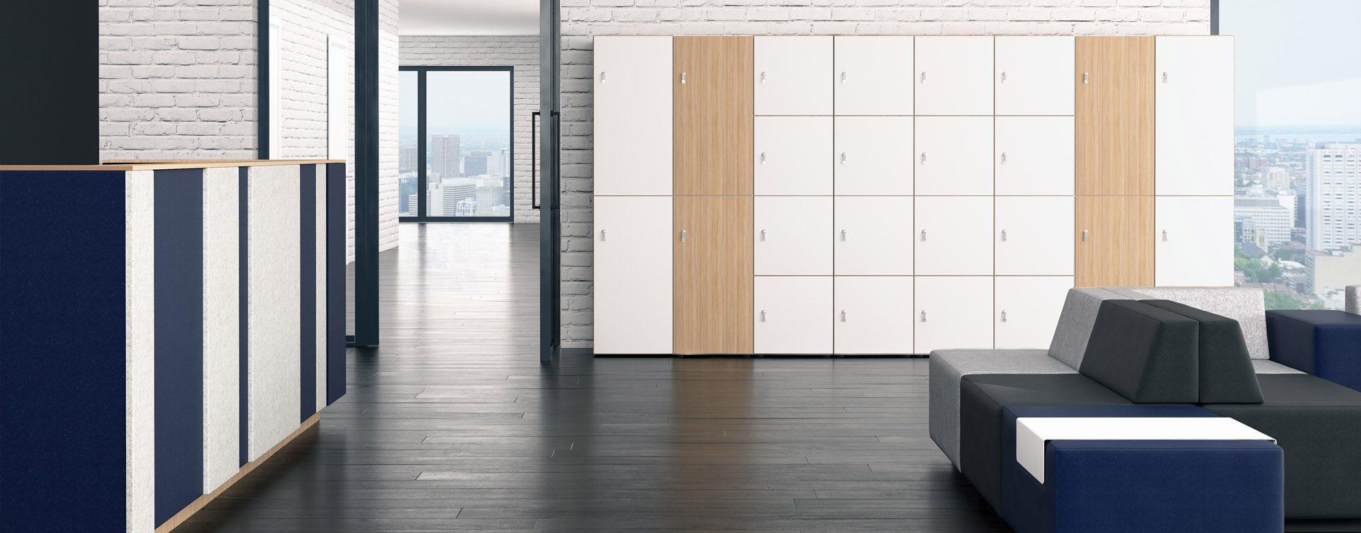 Gebruikte lockerkasten voor de hybride werkomgeving