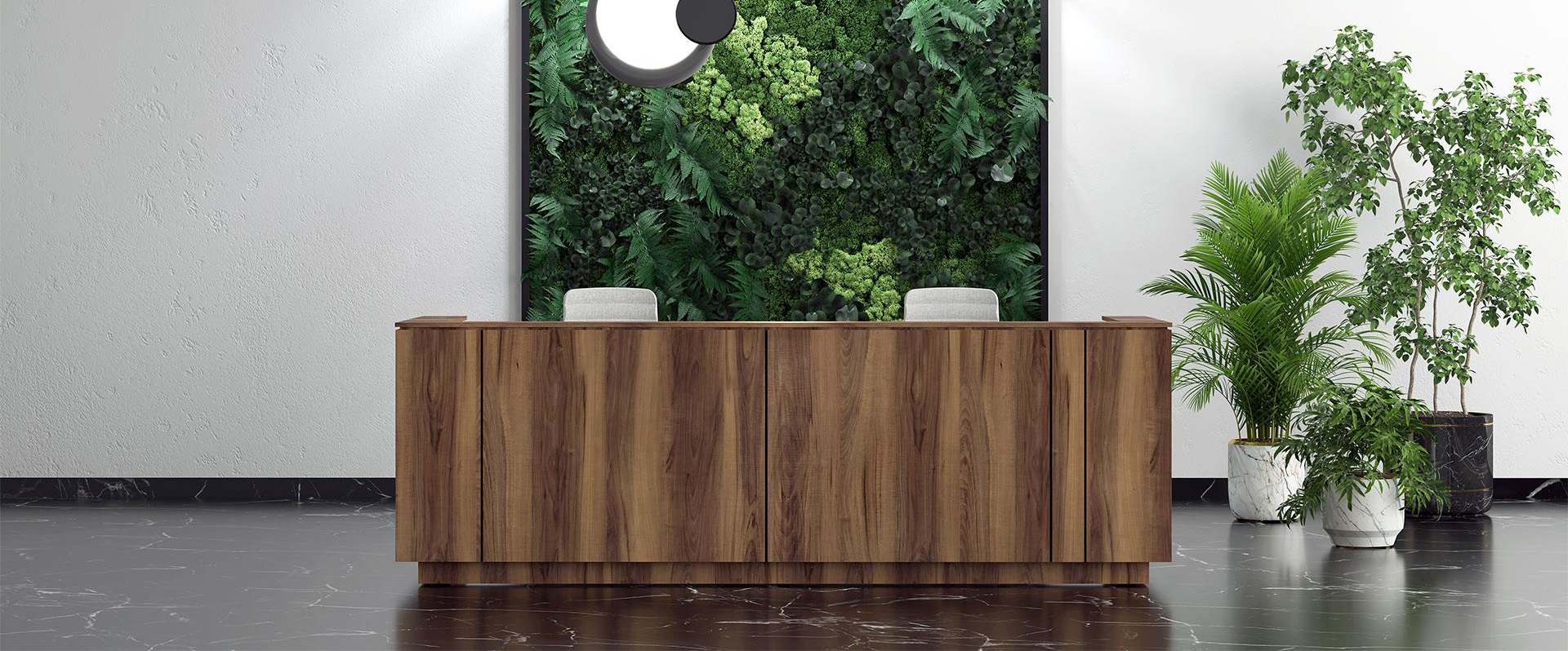 Receptiebalies voor een professionele ontvangst kantoor