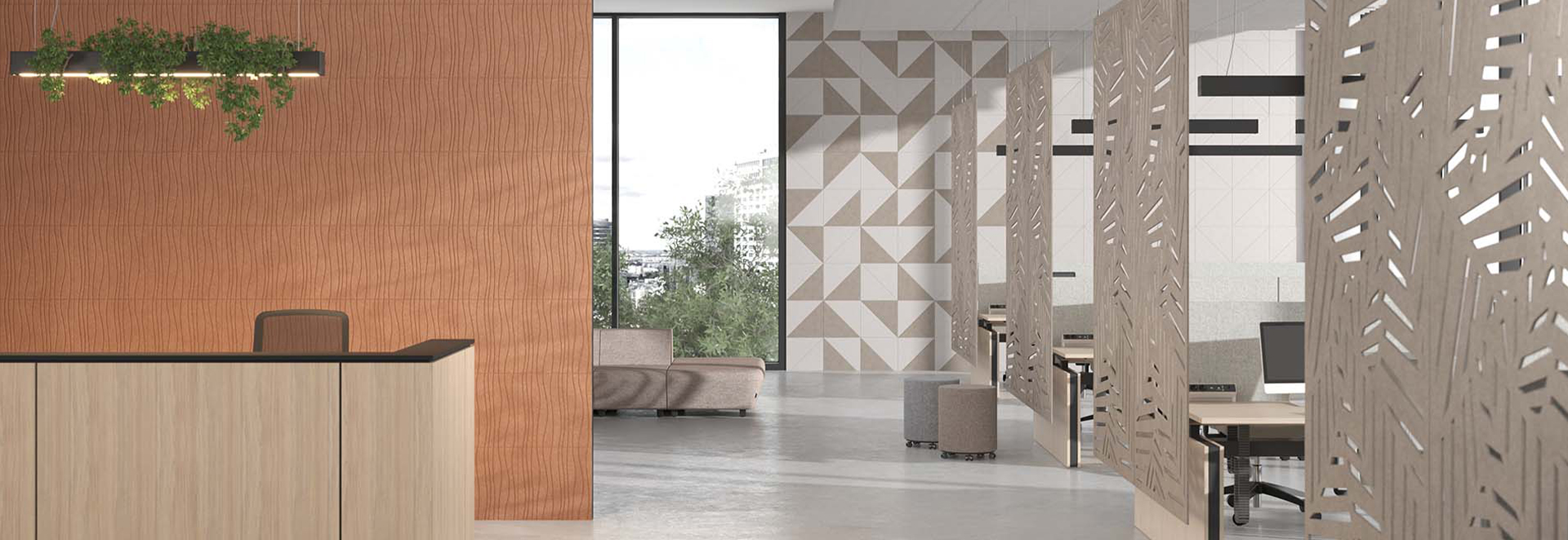 Akoestische PET felt panelen voor jouw kantoorruimte