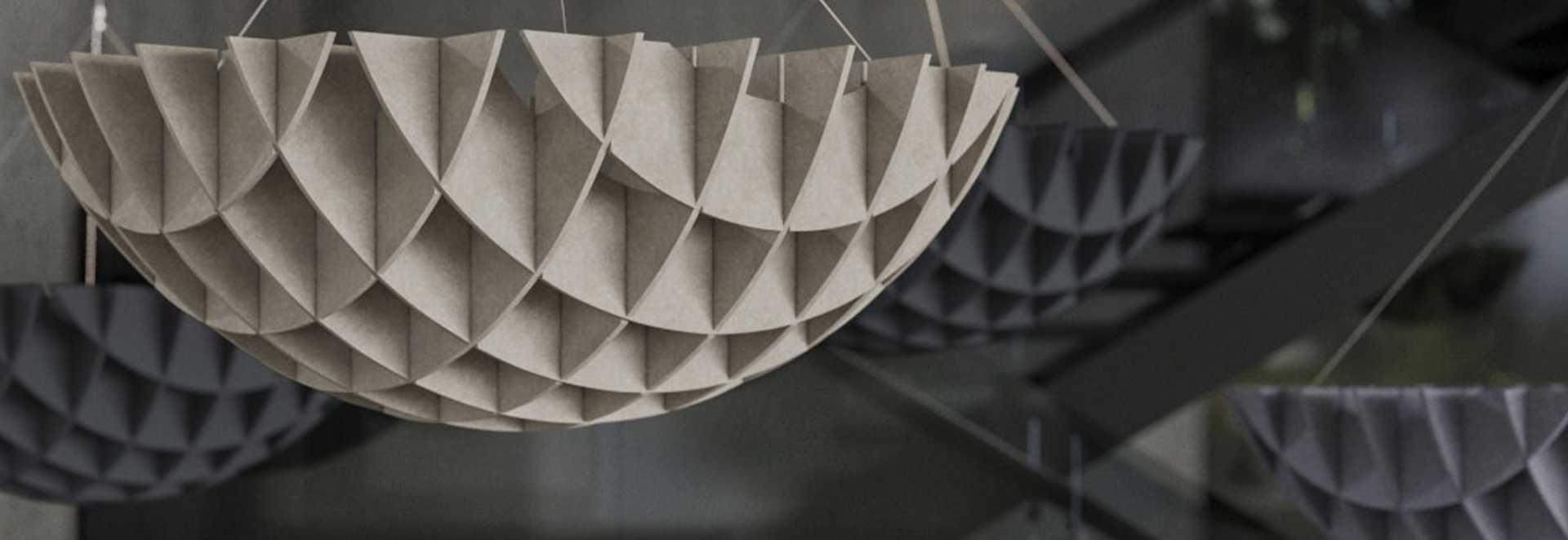 Akoestische plafondpanelen van PET Felt